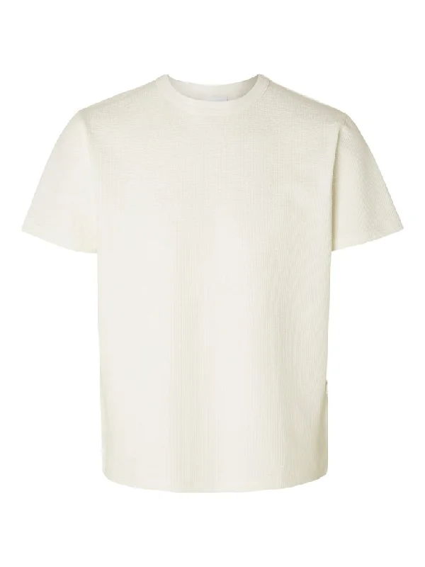 Selected Homme Sander - Seersucker t-shirt