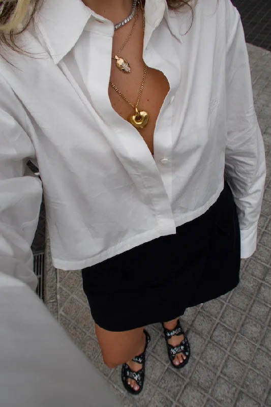 Colorado Cropped Shirt White