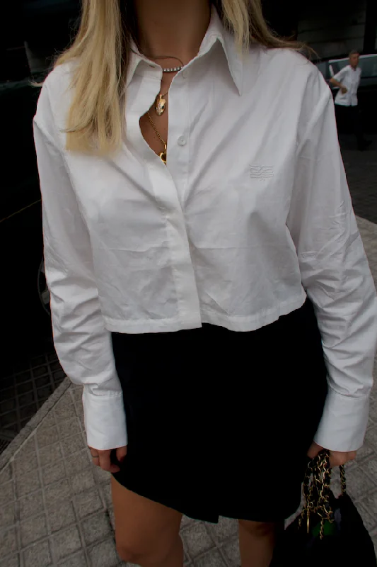 Colorado Cropped Shirt White