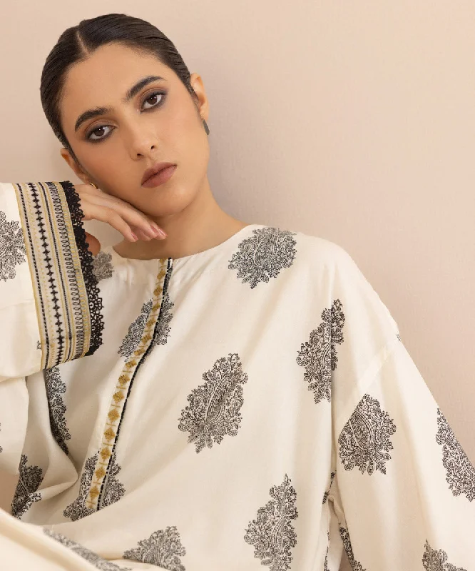 Embroidered Arabic Lawn Shirt