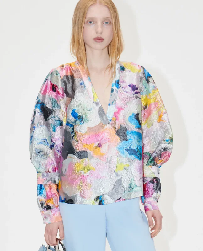 Stine Goya Nandya Liquified Orchid Blouse