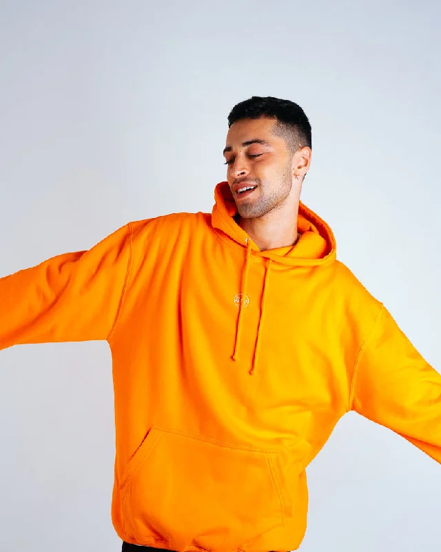 The Classics Hoodie - Embroidered Logo - Alarm Orange