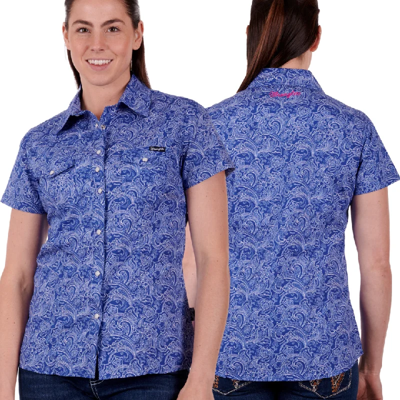 Wrangler Womens Sheilah Print Short Sleeve Shirt