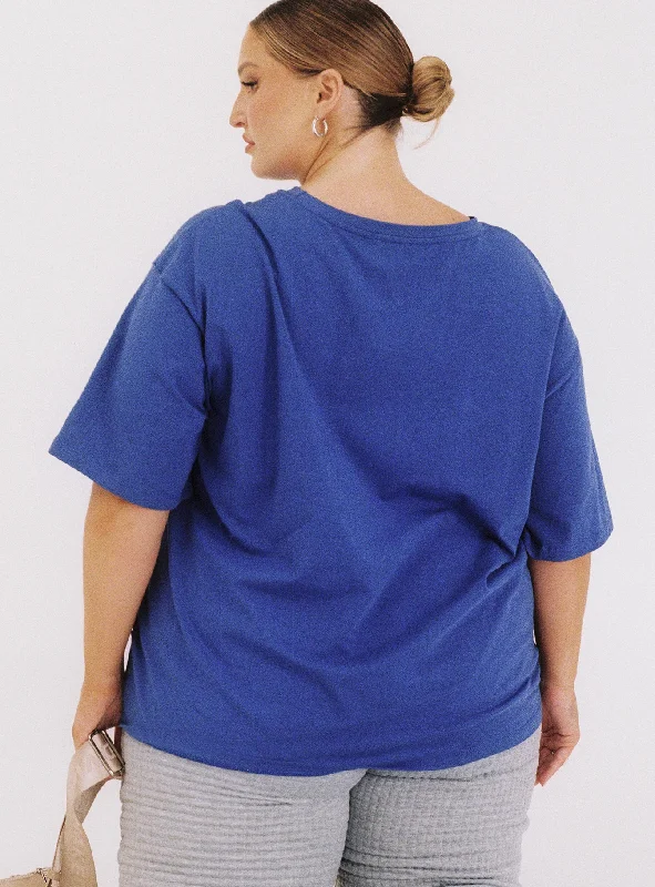 Yosemite Tee Blue Curve